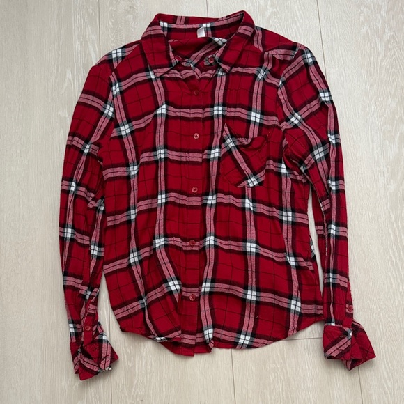 3/$10 BP Red and Black Checkered Shirt - Picture 4 of 8